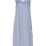 ONLAllie Strap A Calf Dress - Cloud Dancer Blue Stripe