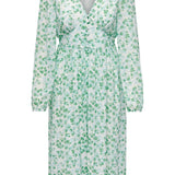 ONLAmanda LS Midi Dress - Cloud Dancer Ally Small Flower