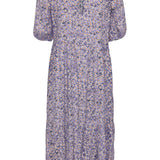 JDYStarr Life 2/4 Mid Calf Dress - Chalk Violet CD Kamille Flowers