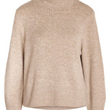 NMFriva LS Roll Neck Knit - Nomad
