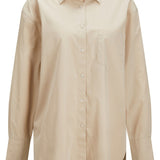 JXJamie LS Relaxed Poplin Shirt - Humus
