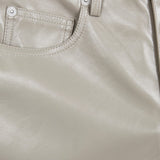 JXKenya HW Straight Faux Leather Pant - Brindle Shiny