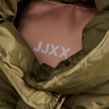 JXLenora Shiny Quilted Coat - Burnt Olive