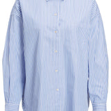 JXJamie LS Relaxed Poplin Shirt - Navy Blazer Stripes