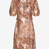 Noella Neva Belt Dress - Dark Rose Mix