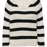 ONLLeise Freya LS Zip High Neck Pullover - Birch Black