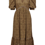 ONLCoast Brod Anglaise SS Premium Dress - Toasted Coconut