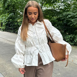 SallyIC Smock Shirt - White