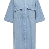 ONLSophie SS Oversize Dress - Light Blue Denim