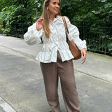 SallyIC Smock Shirt - White