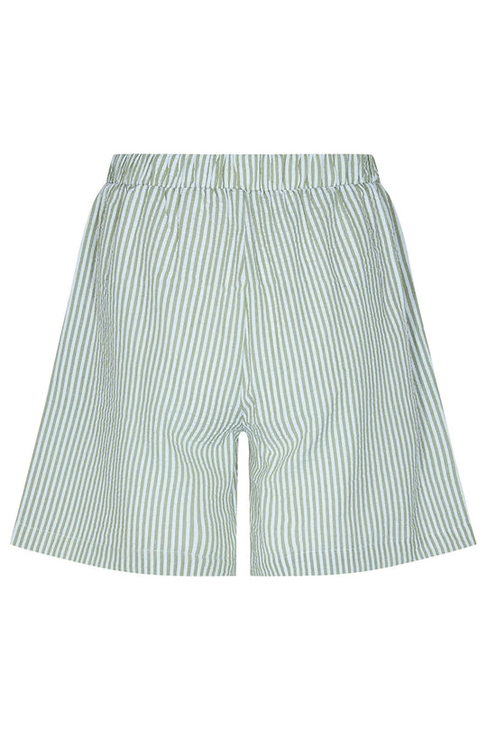 Pynna Shorts - Grön Vit Randig