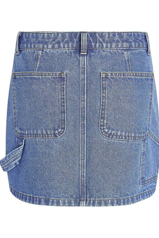 NMEmily Cargo Kjol - Medium Blå Denim