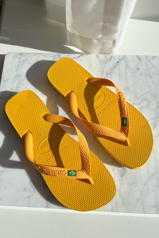 Havaianas Flip Flops - Orange Med Logo