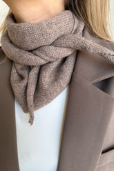 EllieIC Scarf - Mörkbrun