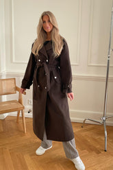 Sepia Trenchcoat - Brun - se.byic.com