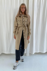 Long Emmy Jacket - Camel - se.byic.com