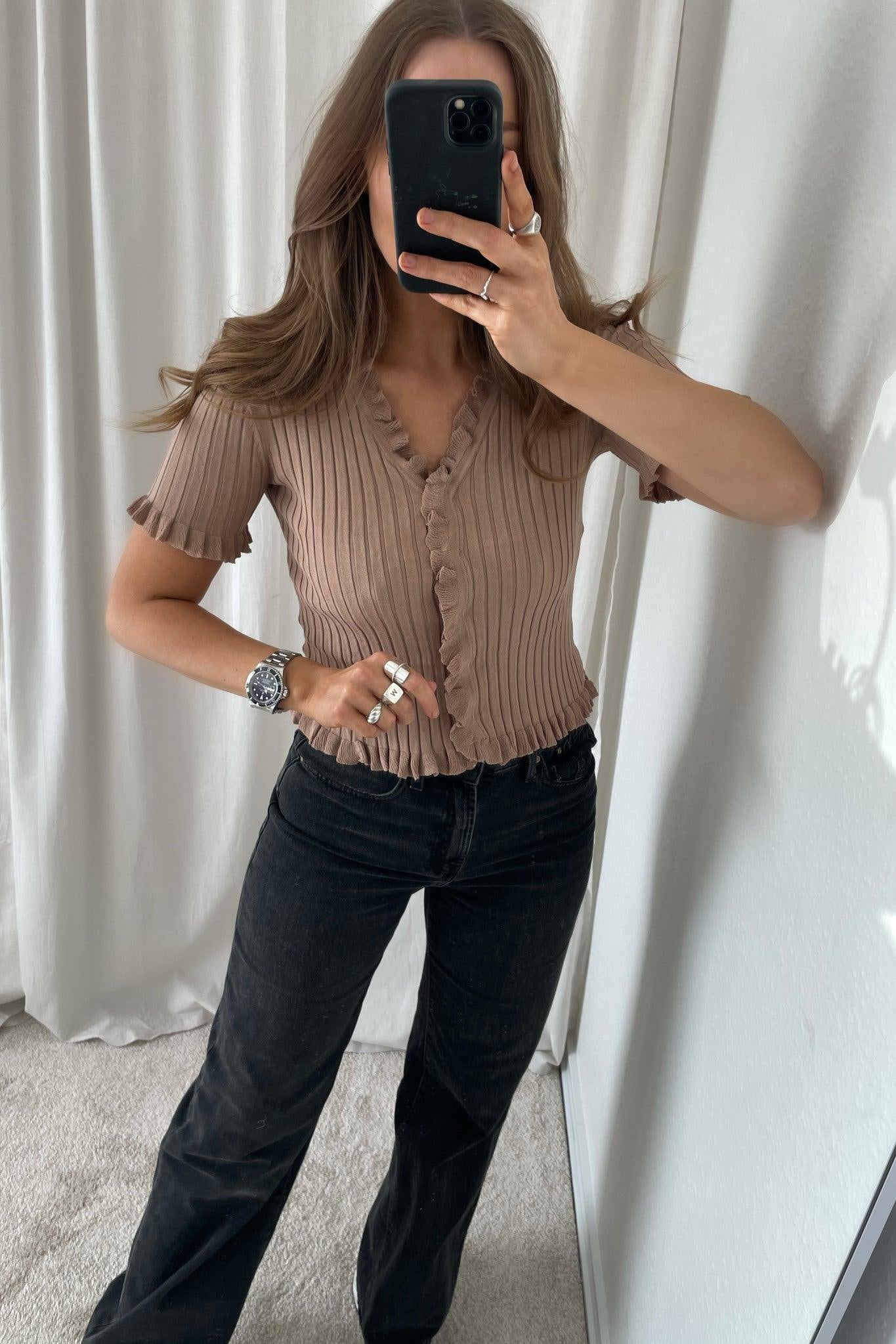 Fabia Top - Camel - se.byic.com