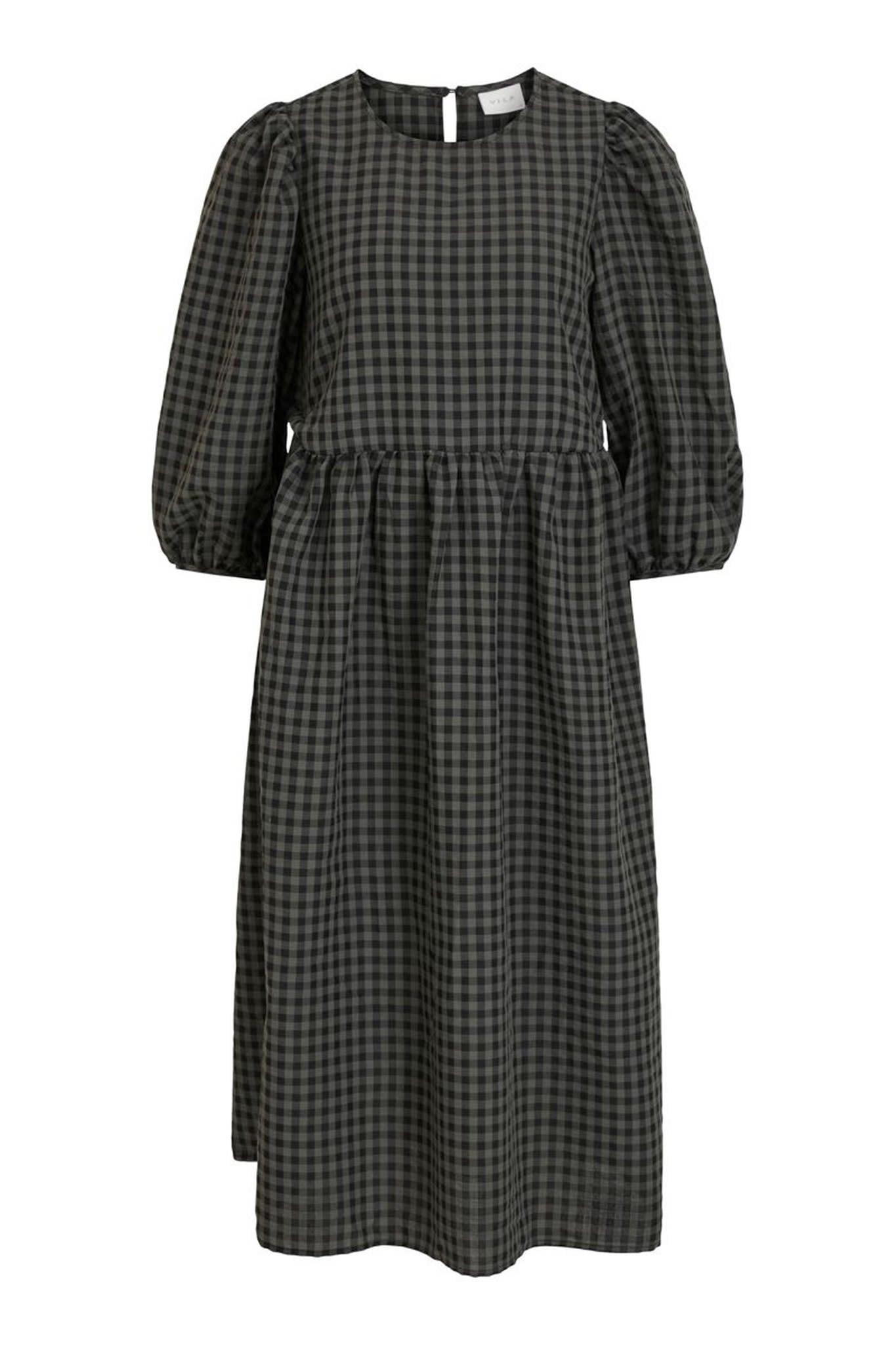 Aminni O-Neck 3/4 Midi Dress - Green - se.byic.com