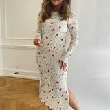 Oda Klänning - Gul Blomtryck - se.byic.com