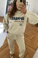 Bianca Joggingbyxor (Preorder del. week 8) - Vit - se.byic.com
