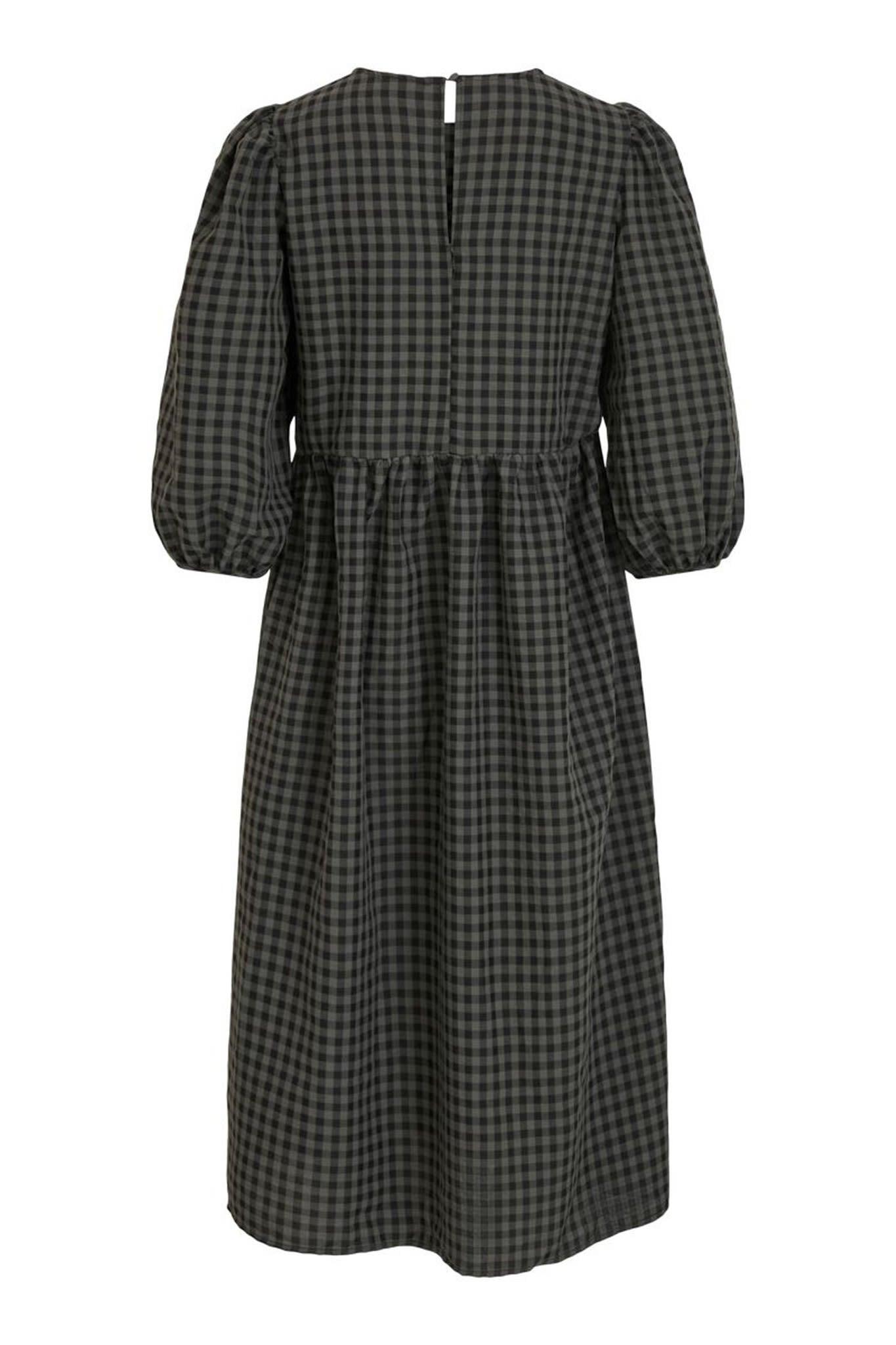 Aminni O-Neck 3/4 Midi Dress - Green - se.byic.com
