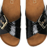 Mathilda Croc Sandal - Sort - dk.byic.com