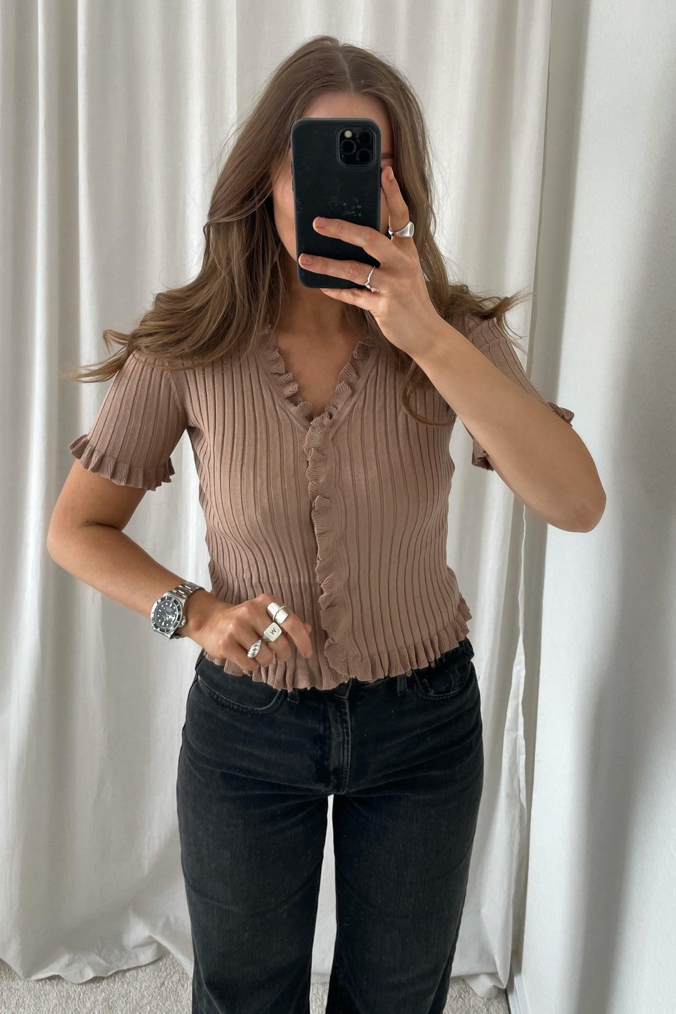 Fabia Top - Camel - se.byic.com