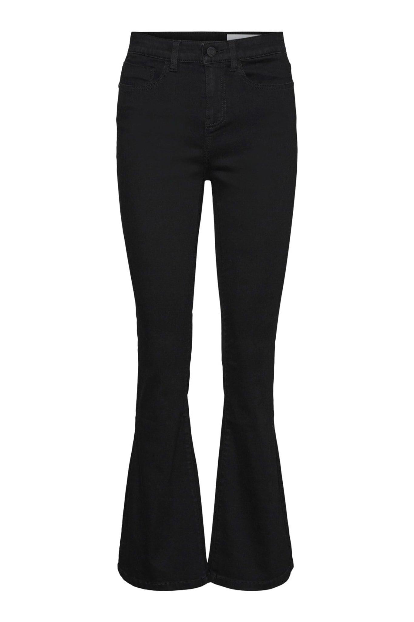 Shape HW Flare Jeans - Black - se.byic.com