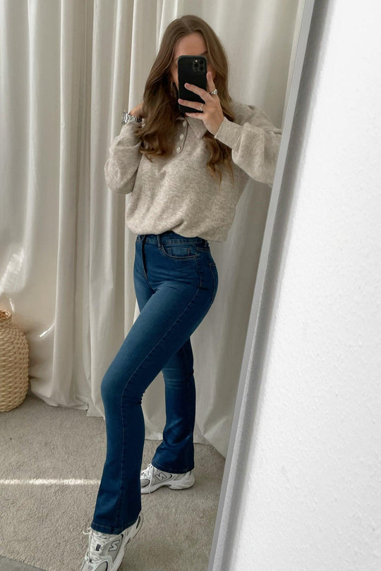 Sallie Shape Jeans - Medium Blå Denim - se.byic.com