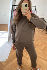 Bianca Joggingbyxor - Mörkbrun - se.byic.com