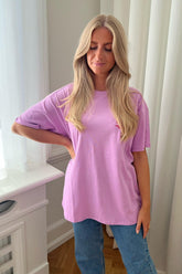 Kayle Oversized Tshirt - Lila - se.byic.com